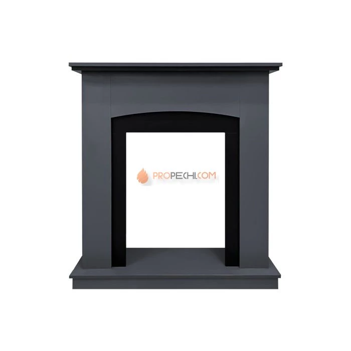 Каминокомплект Royal Flame Barcelona (разборный) - Серый графит с очагом Fobos FX M Black