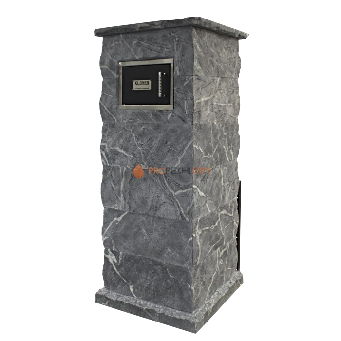 Газовая печь для бани Klover RT 50-RV 310S ( Талькомагнезит Скала, прямые углы )