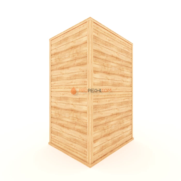 Финская сауна НКЗ 2-местная прямая 110x135x200 см, вход со стороны 135 см