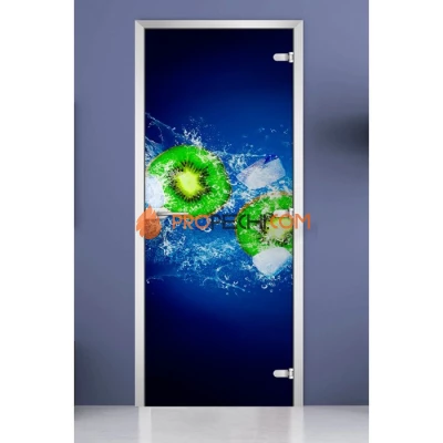Стеклянная межкомнатная дверь DoorWood с фотопечатью Fruite-02, 2000х600 мм