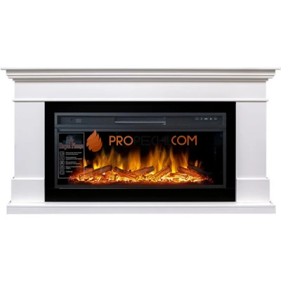 Каминокомплект Royal Flame California - Белый (Высота 850 мм) с очагом Vision 42 LOG LED