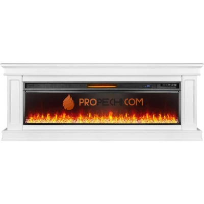 Каминокомплект Royal Flame Geneva 60 - Белый с очагом Vision 60 LED