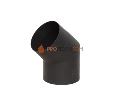 Отвод черный КПД 45* d200 2 мм