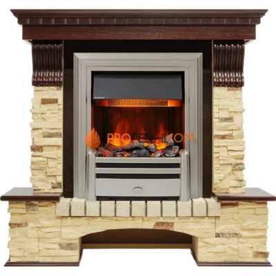 Каминокомплект Dimplex Pierre Luxe - Темный дуб / Сланец (Высота 1005мм) с очагом Chesford