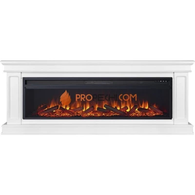Каминокомплект Royal Flame Geneva 60 - Белый с очагом Vision 60 LOG LED