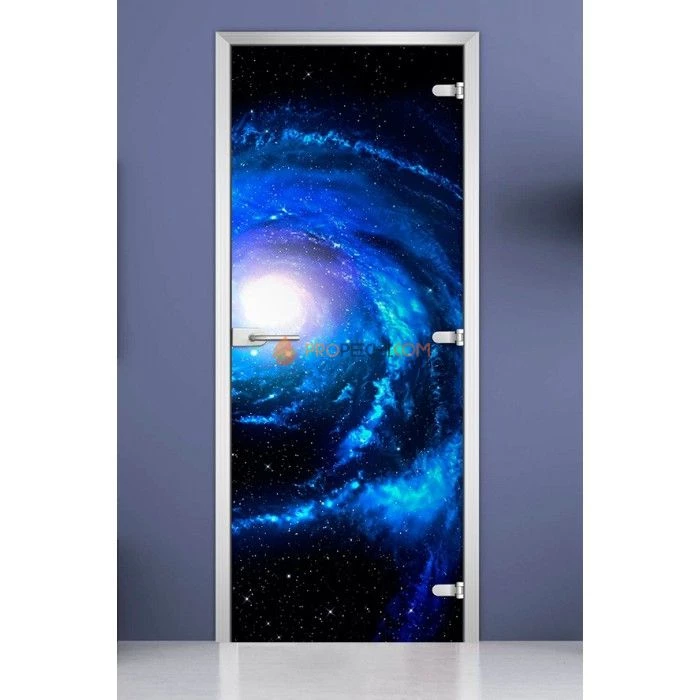 Стеклянная межкомнатная дверь DoorWood с фотопечатью Space-10, 2000х800 мм