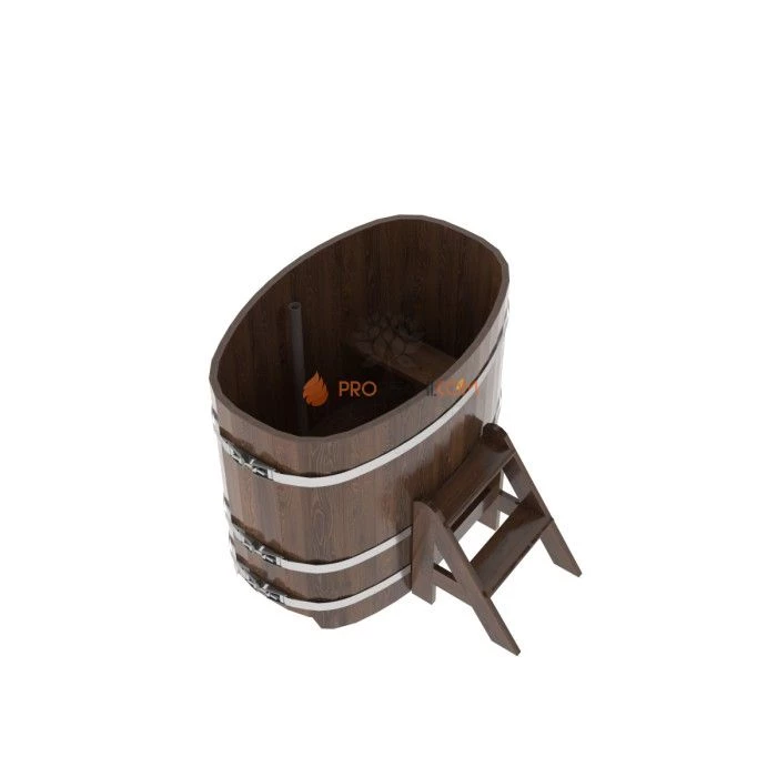 Купель BentWood овальная из мореной лиственницы 0,76х1,16