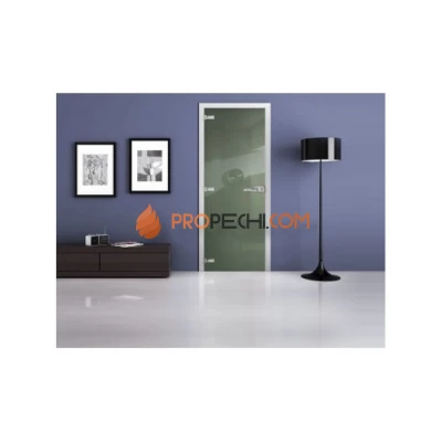 Стеклянная межкомнатная дверь DoorWood с фотопечатью Ral 6021, 2000х800 мм