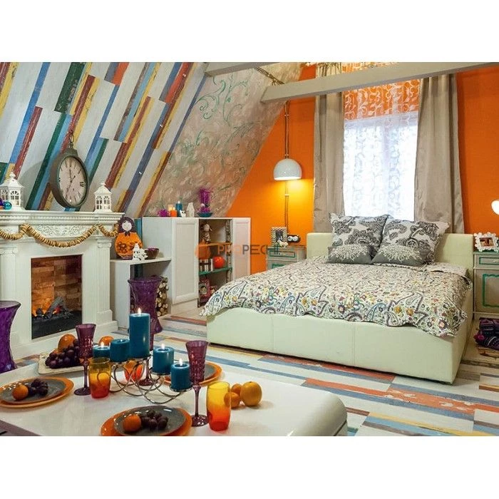 Каминокомплект Dimplex Amalfi - Белый дуб с очагом Cassette 400 LNH-INT PS (без дров)