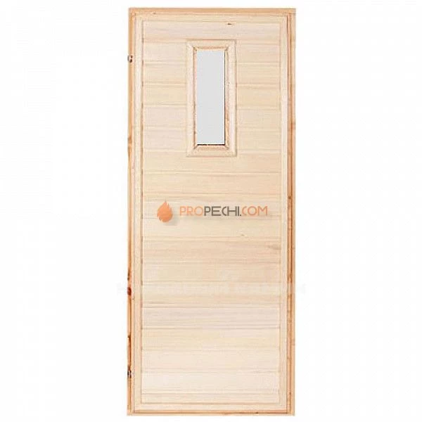 Дверь для бани  1900х700 мм осиновая со стеклом
