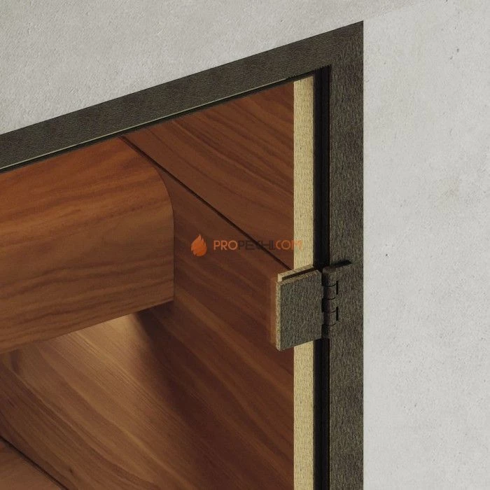 Дверь для хамама DoorWood АРТ Wood 125 Бронза матовая, 2000x900 мм