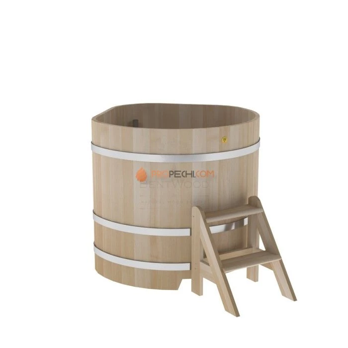 Купель BentWood угловая из кедра 1,10х1,10 премиум