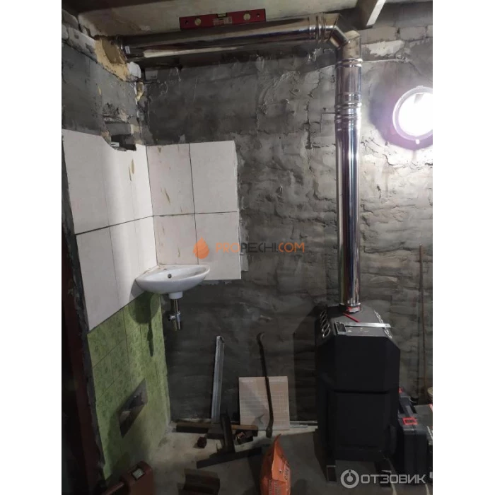 Отопительная печь Теплодар ТОП-модель-140 со стальной дверцей