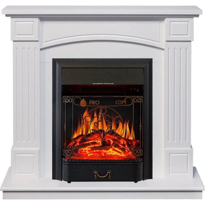 Каминокомплект Royal Flame Boston - Белый (Высота 925см) с очагом Majestic FX Black