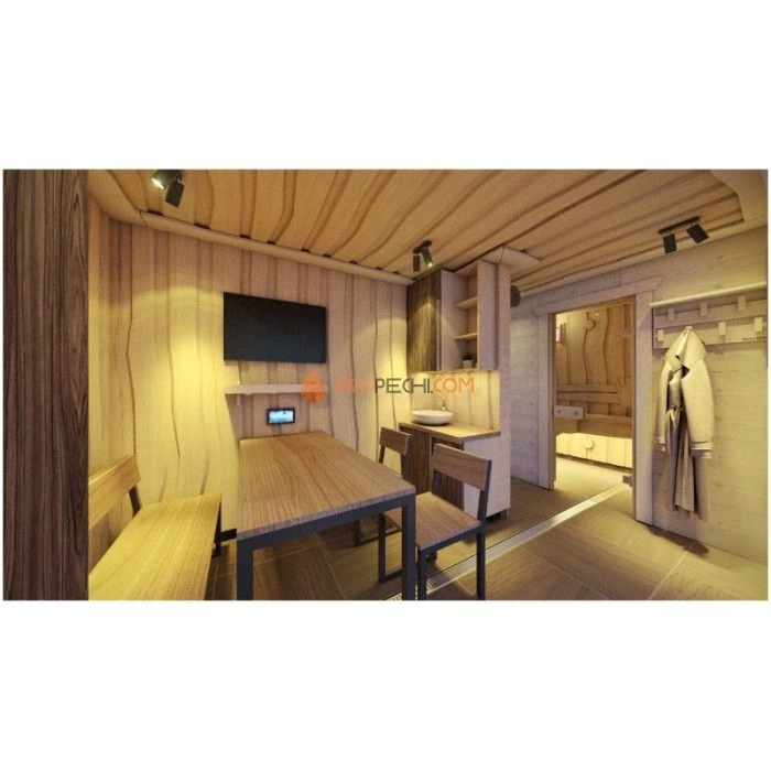 Каркасная баня Woodson Panoramic 6