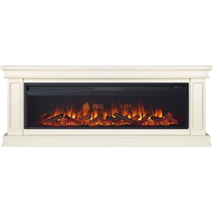 Каминокомплект Royal Flame Geneva 60 - Слоновая кость с очагом Vision 60 LOG LED