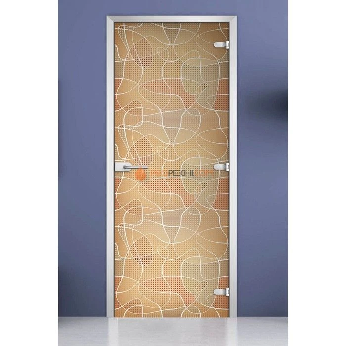 Стеклянная межкомнатная дверь DoorWood с фотопечатью Textures-20, 2000х800 мм