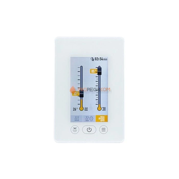 Пульт управления Fasel touchline 5400 DESIGN TOUCH (сауна + баня + инфра) Белый