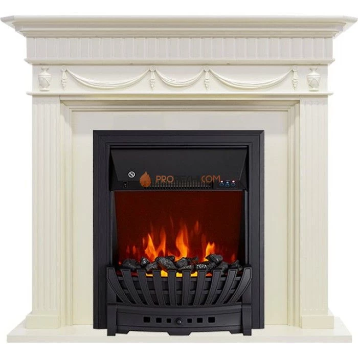 Каминокомплект Royal Flame Corfu - Слоновая кость с очагом Aspen Black
