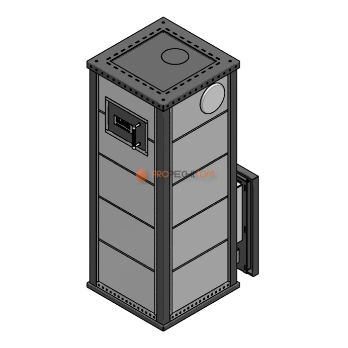 Газовая печь для бани Klover RT 50-RV 310S ( Талькомагнезит Стандарт, прямые углы )