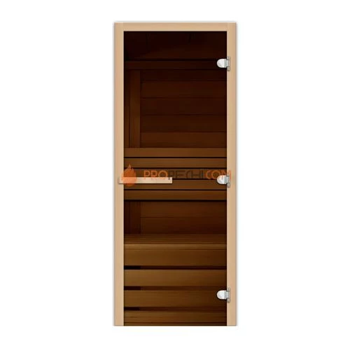 Дверь стеклянная FireWay 1,7х0,7 бронза