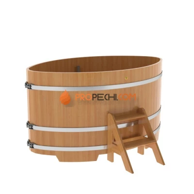 Купель BentWood овальная из натуральной лиственницы 1,15х1,83