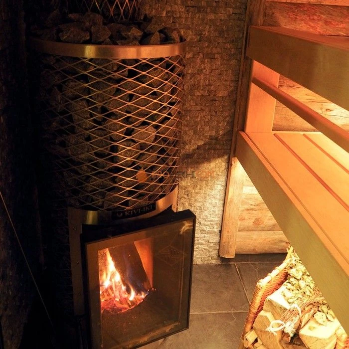 Дровяная печь для бани IKI KIVI-IKI JR (дверца открывается направо)