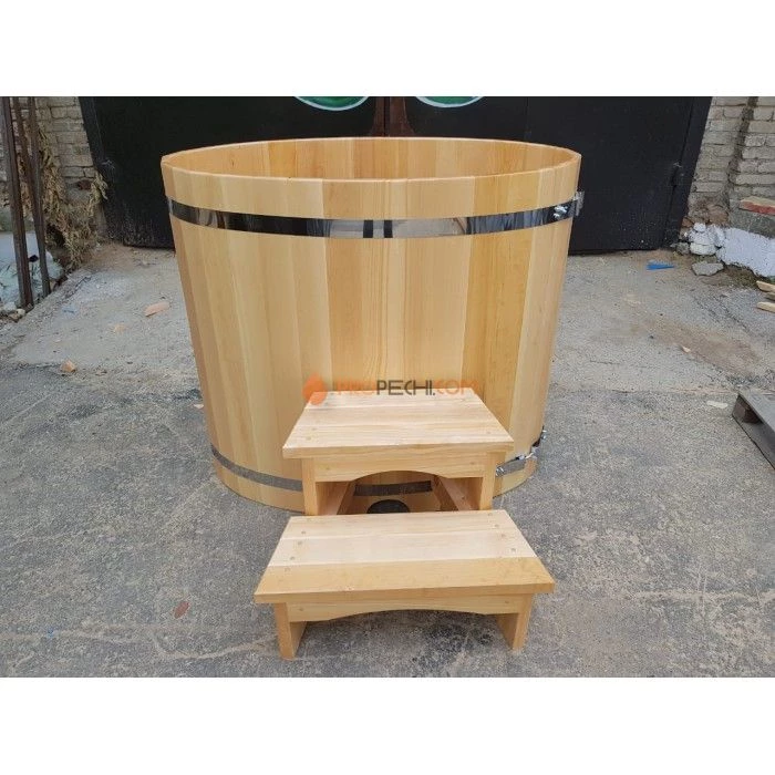 Купель овальная НКЗ из кедра, 95x69x105 см / 25 мм