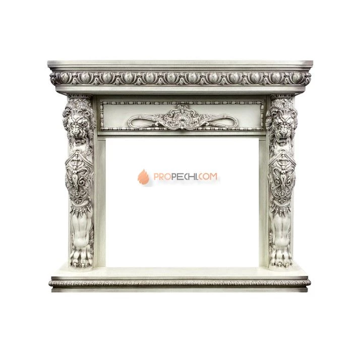 Портал Royal Flame Windsor - Слоновая кость с темной патиной