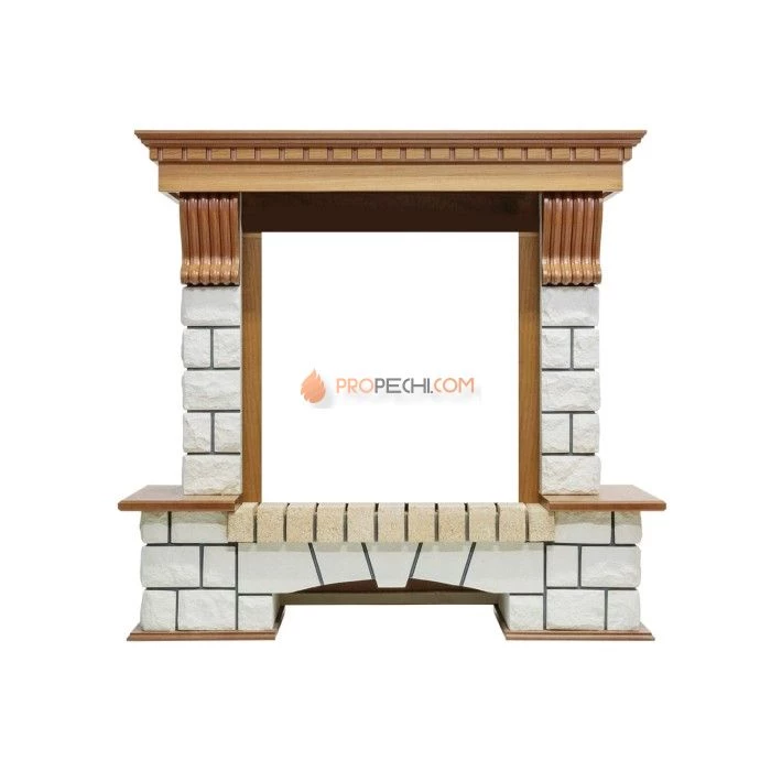 Портал Dimplex Pierre Luxe - Дуб / Белый (Высота 1020мм)