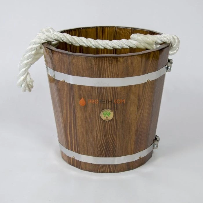 Ведро BentWood 12л. из мореной лиственницы