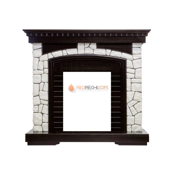 Каминокомплект Royal Flame Glasgow - Венге / Белый с очагом Majestic FX M Black