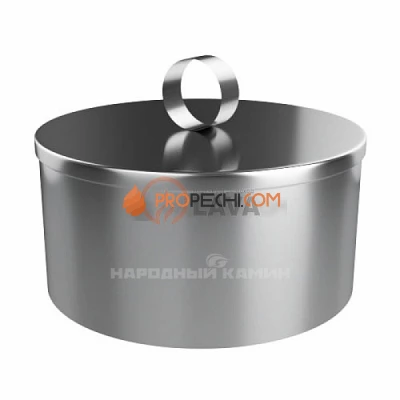 Заглушка с ручкой 120, нерж. 439 (0,5)