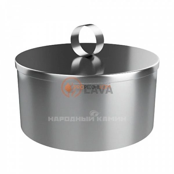 Заглушка с ручкой 120, нерж. 439 (0,5)