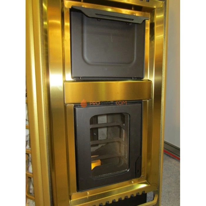 Дровяная печь для бани Ермак 30 Сетка-Люкс GOLD (нержавейка)