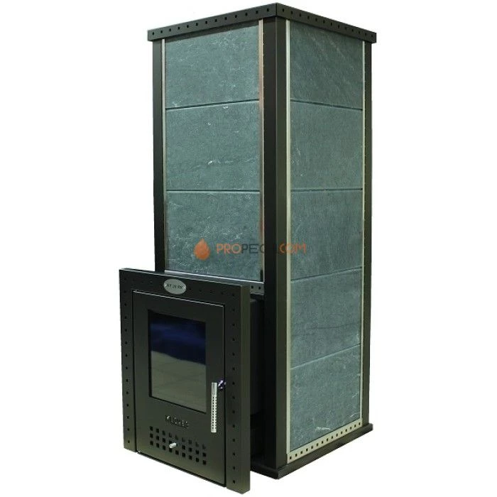 Дровяная печь для бани Klover RT 20-RV ( Серпентинит 30мм)