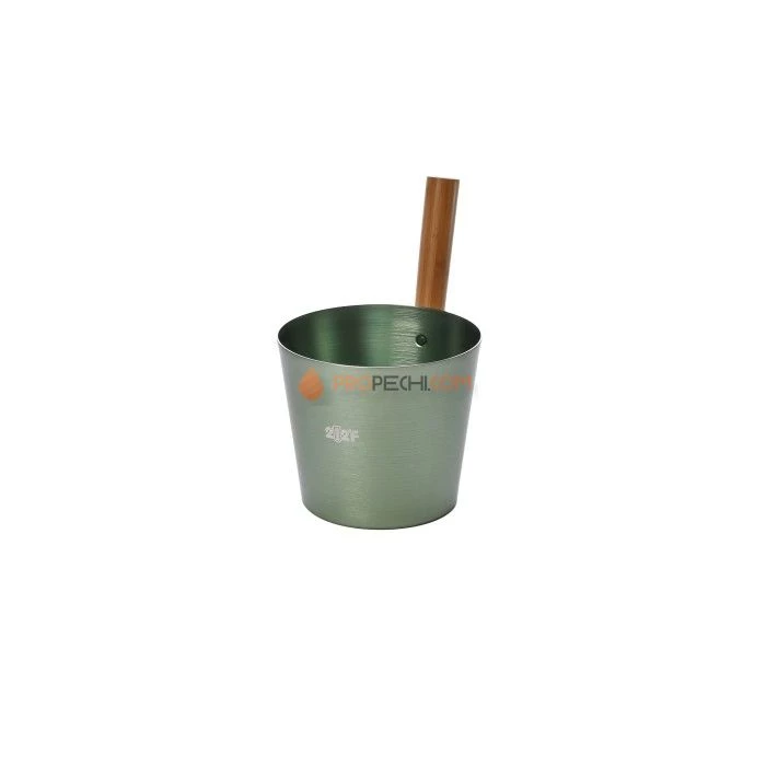 Набор аксессуаров 212f OXY-M-4 DARK GREEN ушат 5л + черпак 0,2л ручки бамбук + песочные часы