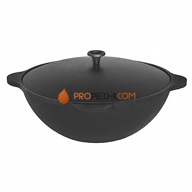 Везувий Казан чугунный 12 л с крышкой