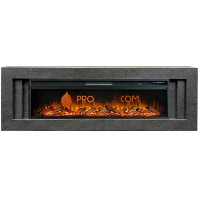 Каминокомплект Royal Flame Line 60 Dark Grey (Разборный) - Темный серый с очагом Vision 60 LOG LED