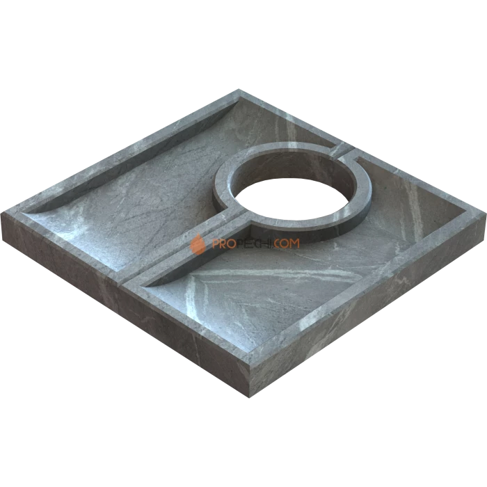 Комплект арома-чаш для печи Klover RT 35-RV с дымоходом (Талькомагнезит)