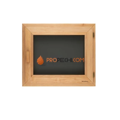 Окно Woodson PRO 50x40, стекло GREY ольха, левое