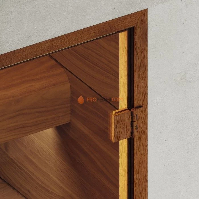 Дверь для хамама DoorWood АРТ Wood 13 Прозрачное, 1900x800 мм