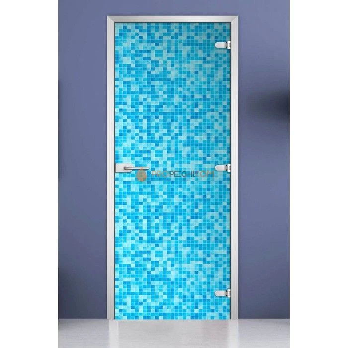 Стеклянная межкомнатная дверь DoorWood с фотопечатью Textures-08, 2000х800 мм