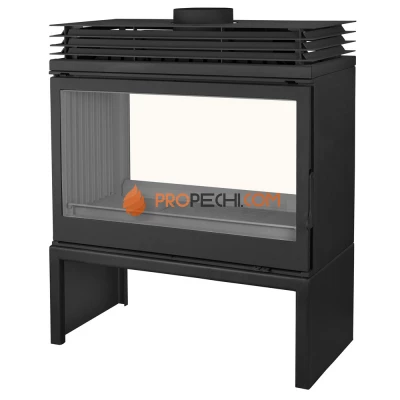 Печь-камин Liseo Castiron LCI 9 GDF Stove, двусторонняя