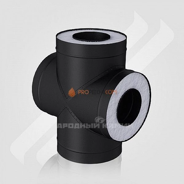 Сэндвич-четверник 115/215 мм. с заглушкой и ручкой