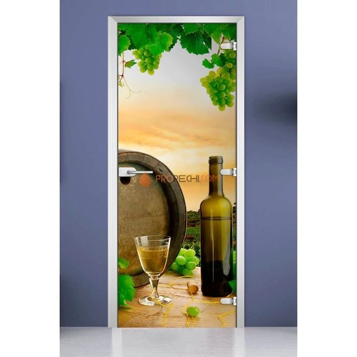 Стеклянная межкомнатная дверь DoorWood с фотопечатью Fruite-19, 2000х700 мм