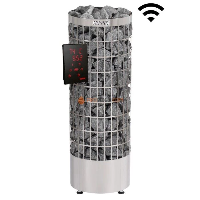 Электрическая печь Harvia Cilindro PC110XE Steel + CX001WiFi (с выносным пультом в комплекте)