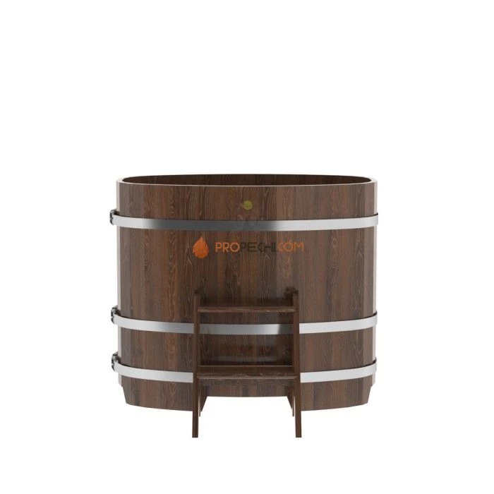 Купель BentWood овальная из мореной лиственницы 0,76х1,16