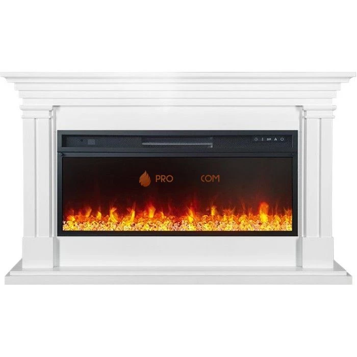 Каминокомплект Royal Flame Lyon - Белый ( Ширина 1440 мм) с очагом Vision 42 LED