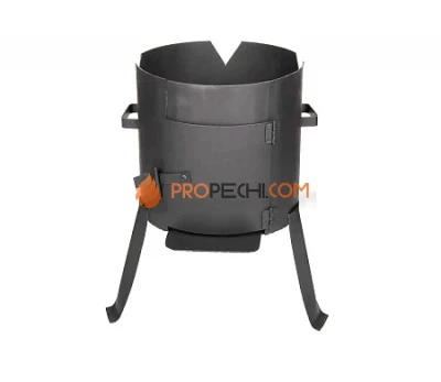 Печь под казан 6-7л, с дверцей, сталь 2мм